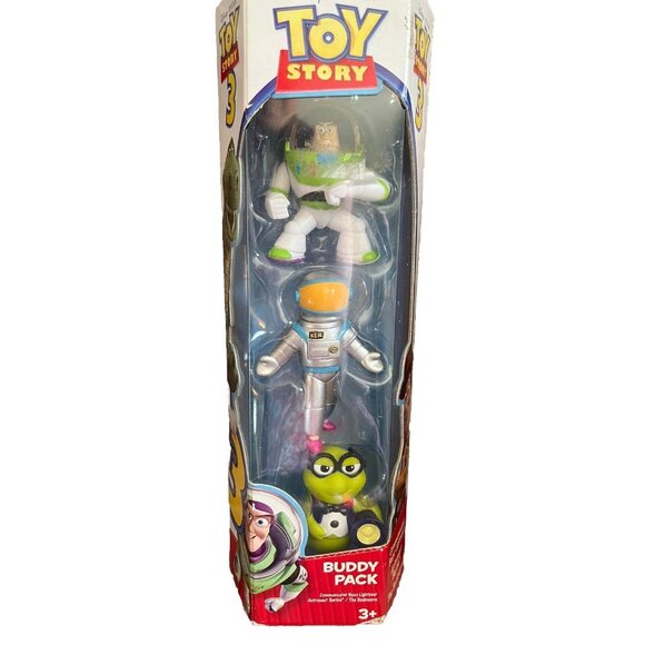 Disney Pixar Toy Story 3 Buzz Astronaut Barbie Bookworm Figure set Buddy PackNIB